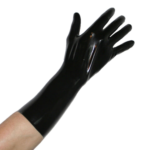 Rubberfashion Latex Handschuhe kurz - Sexy Rubber Gloves - kurze Latexhandschuhe bis Handgelenk für Damen und Herren