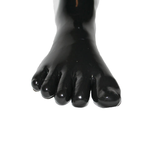 Rubberfashion Sexy Latex Zehensocke lang - extra dicke - Latex Zehen Socken wadenlang - Latex Strümpfe für Damen und Herren