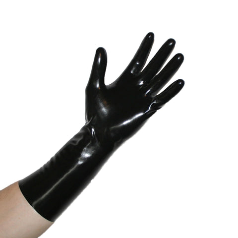 Rubberfashion Latex Gloves Short - Heavy Rubber Gloves - Short Latex Gloves up to Wrist for Men and Women