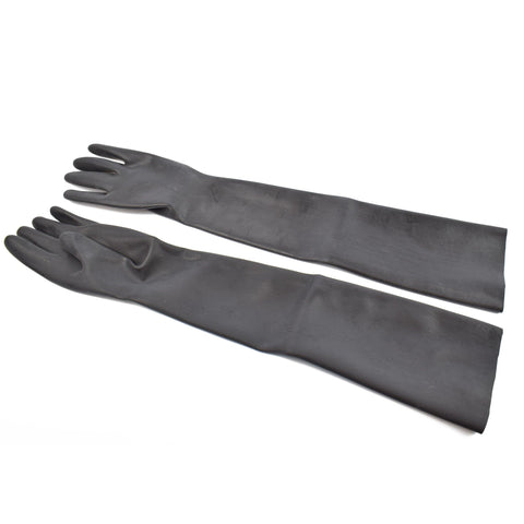 Rubberfashion Long Latex Gloves - Latex Gloves Long - Heavy Rubber - Up to the Upper Arm for Women and Men Pair