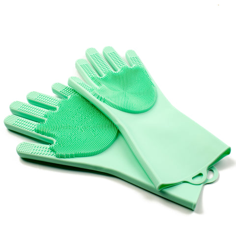 Rubberfashion Silicone Gloves - Massage Gloves - Antibacterial Gloves for Men and Women