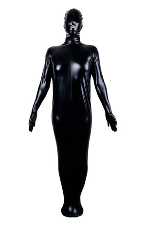 Rubberfashion Bondage Sleeping Bag Extreme - Bondage Bodybag Sleeping Bag Shiny - with Long Arms and Front Zip for Women and Men