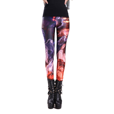 

Rubberfashion Leggings Comic - Shiny Leggings with Comic Motif up to the Waist for Women